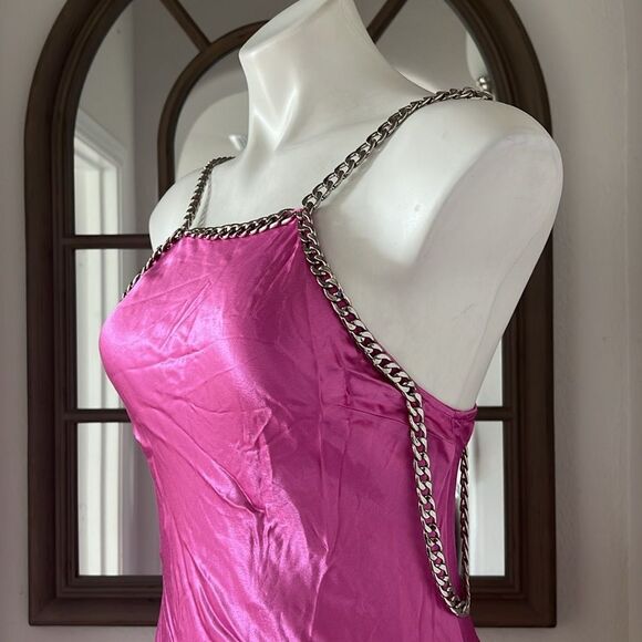 L’Agence Majesty Chain Trim Gown in Pink, NWT, Size 2 - Picture 13 of 16